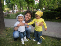cu prietena mea Daria in parc